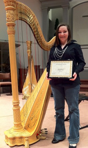 Emily M., 2nd place prize-winner at the 2011 Mid-Atlantic Harp Festival Scholarship Competition